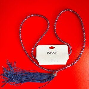 New Women's Punch Necklace Blue